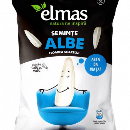 Elmas seminte albe de floarea soarelui coapte si sarate 100g