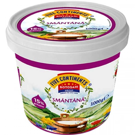 Five Continents smantana 15% 1000g