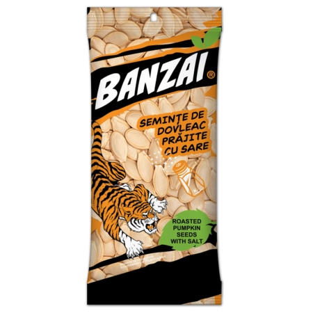 Seminte de bostan prajite "Banzai" 40g