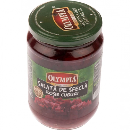Olympia salata de sfecla rosie cuburi 700g