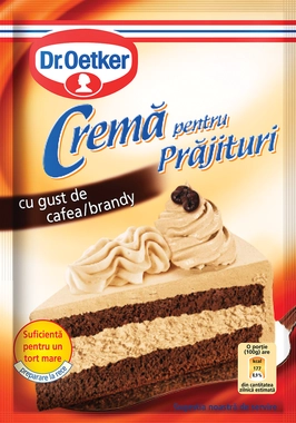 Dr Oetker crema pentru prajituri cu gust de cafea/brandy 50g