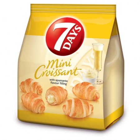 7 Days mini croissant cu sampanie 185g