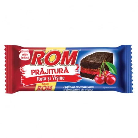 Rom prajitura cu crema rom si visine 35g