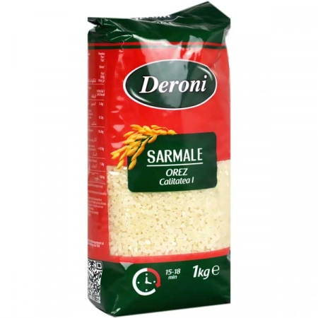 Deroni orez sarmale bob rotund 1000g