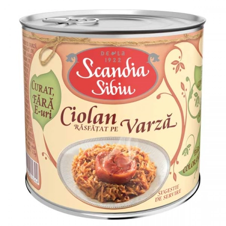 Scandia ciolan rasfatat pe varza 400g