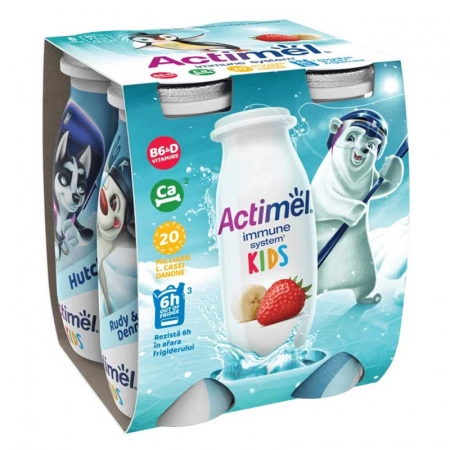 Actimel Actikids capsuni-banane 4x100g