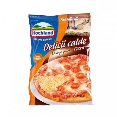 Hochland delicii calde branza rasa pizza 150g