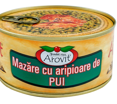 Arovit mazare cu aripioare de pui 300g