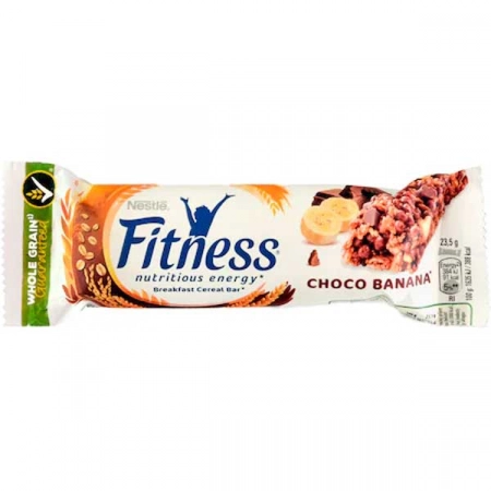 Fitness baton de cereale cu ciocolata si banane 23.5g