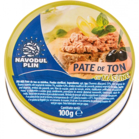 Navodul plin pate de ton cu masline 100g