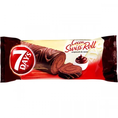 7 Days rulada cu crema de cacao 200g