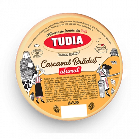 Tudia cascaval bradut afumat