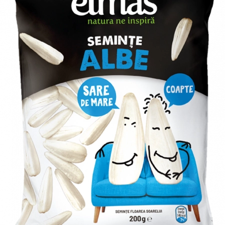 Elmas seminte albe de floarea soarelui coapte si sarate 200g