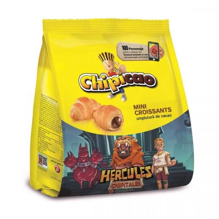 Mini Chipicao mini croissante cu umplutura de cacao 60g