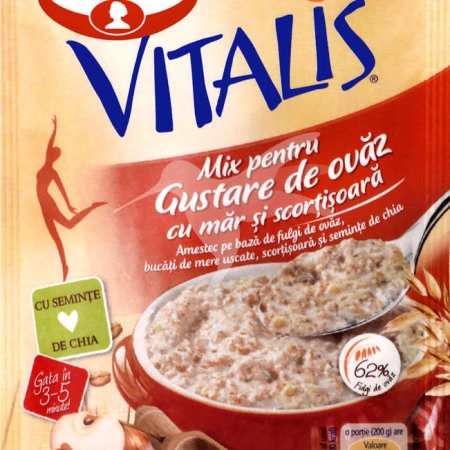 Dr Oetker mix pentru gustare de ovaz cu mar si scortisoara 50g