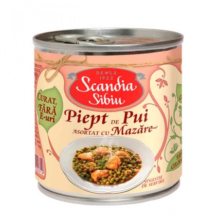 Scandia mazare cu piept de pui 400g
