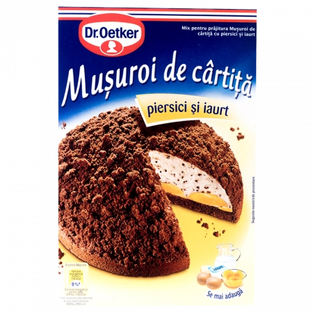 Dr Oetker musuroi de cartita piersici si iaurt 366g