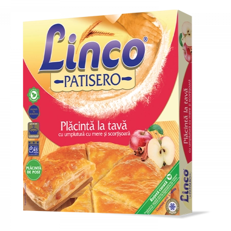 Linco Patisero placinta cu mere si scortisoara 800g