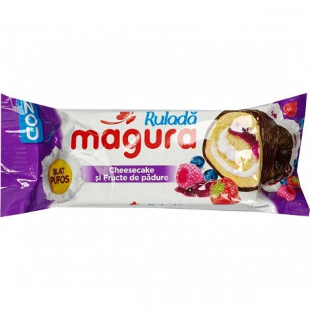 Magura rulada cu cheesecake si fructe de padure 35g