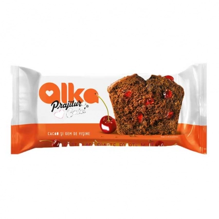 Alka prajitura casei cu cacao si gem de visine 350g