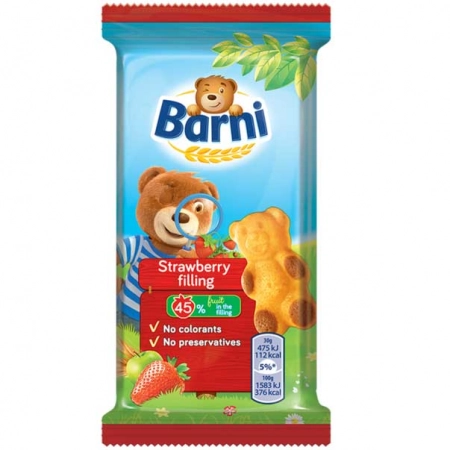 Barni prajitura cu capsuni 30g