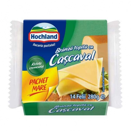 Hochland branza topita cu cascaval (felii) 280g