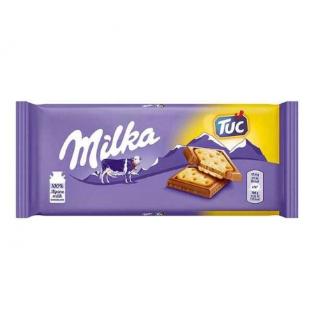 Milka ciocolata sandwich Tuc 87g