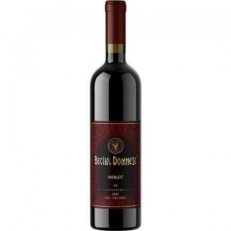 Beciul Domnesc Merlot vin rosu demisec 750ml