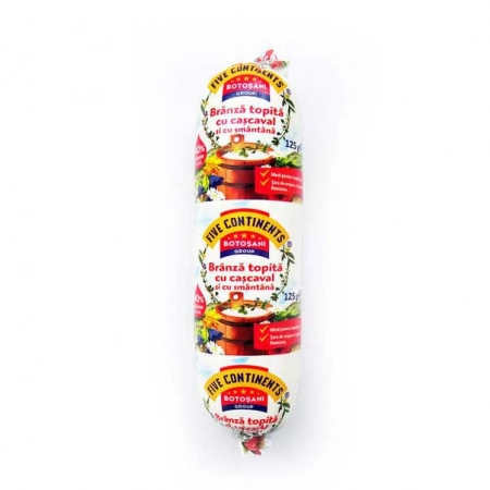 Five Continents branza topita cu cascaval si smantana 125g