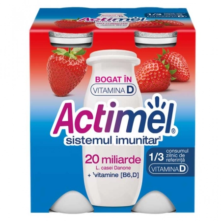 Actimel capsuni 4x100g