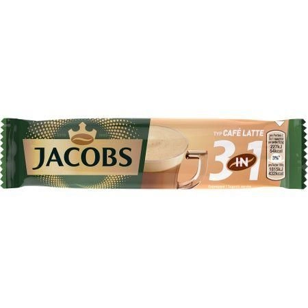 Jacobs 3 in 1 caffe latte 12.5g x 10buc