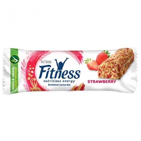 Fitness baton de cereale cu capsuni 23.5g