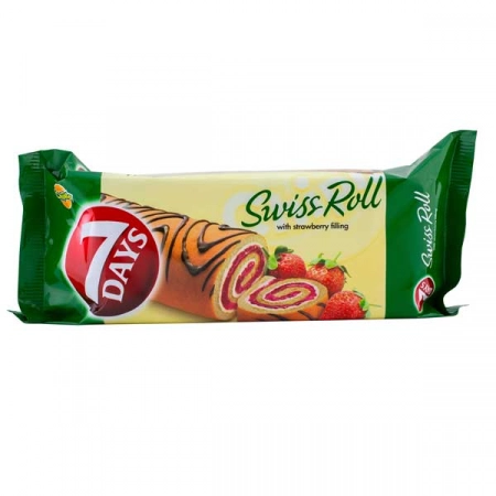 7 Days rulada cu crema de capsuni 200g