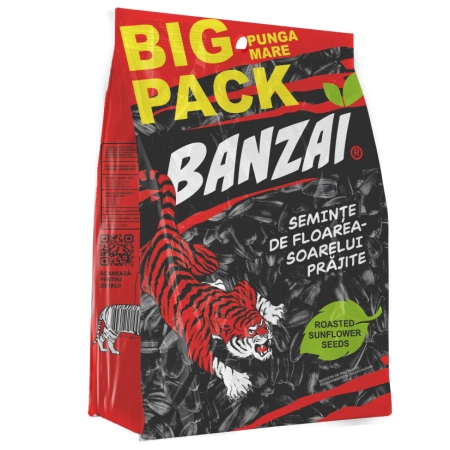 Seminte de floarea soarelui prajite "Banzai" 200g