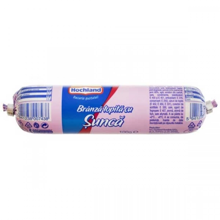 Hochland baton de branza topita cu sunca 100g