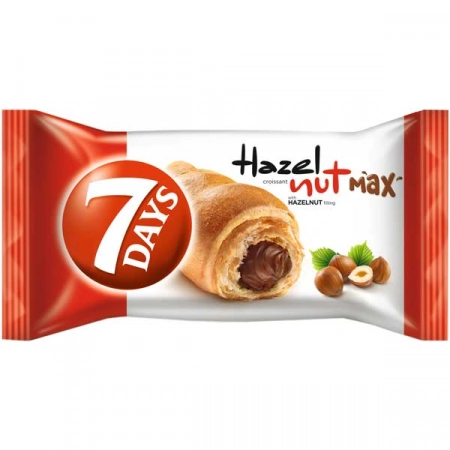 7 Days croissant max cu crema de alune 80g