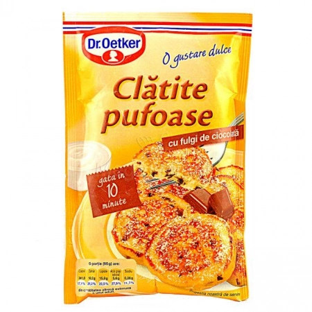 Dr Oetker clatite pufoase cu fulgi de ciocolata 160g