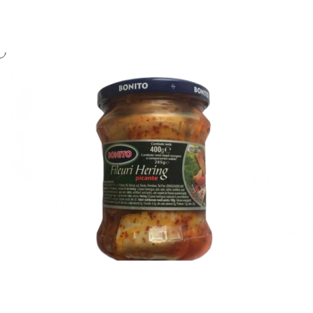 Bonito fileuri hering marinat picant 400g