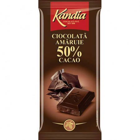 Kandia ciocolata amaruie 50% cacao 80g