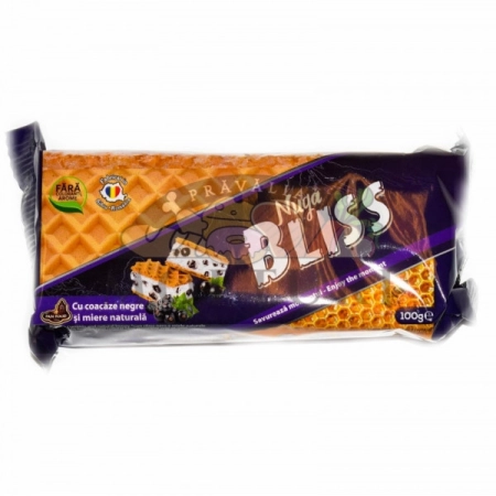 Pan food nuga bliss coacaze negre si miere 100g
