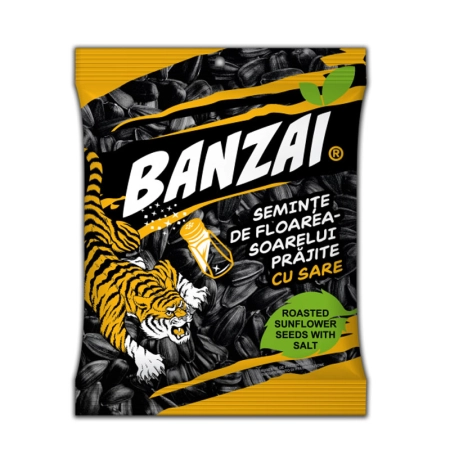Seminte de floarea soarelui prajite cu sare "Banzai" 40g