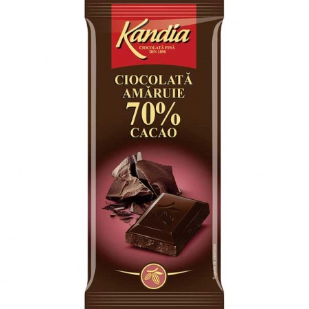Kandia ciocolata amaruie 70% cacao 80g