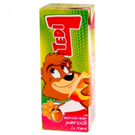 Tedi suc cu morcov, piersica si mar 200ml