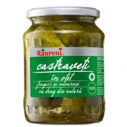 Raureni castraveti in otet 6-9cm 680g