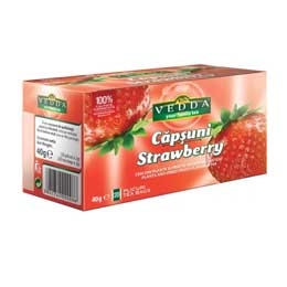 Vedda ceai capsuni plicuri 40g