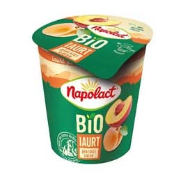 Napolact iaurt bio cu piersici 130g