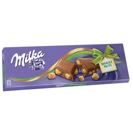 Milka ciocolata cu alune intregi 270g