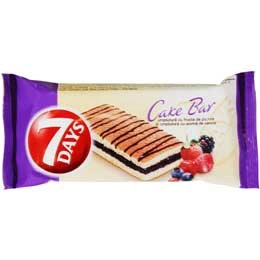7 Days cake bar cu crema fructe de padure 30g