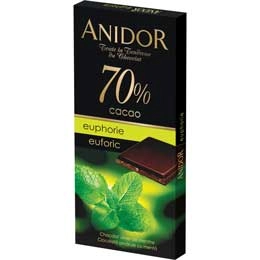 Anidor ciocolata euphorie cu menta 70% cacao 85g