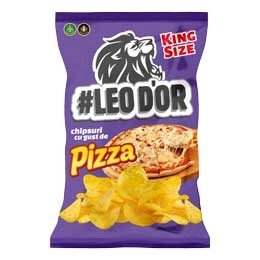 Chipsuri Leod'or cu gust de pizza 185g